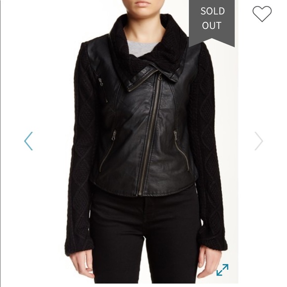 NEW VINTAGE HAVANA Black Leather Moto Jacket Med - Picture 7 of 8